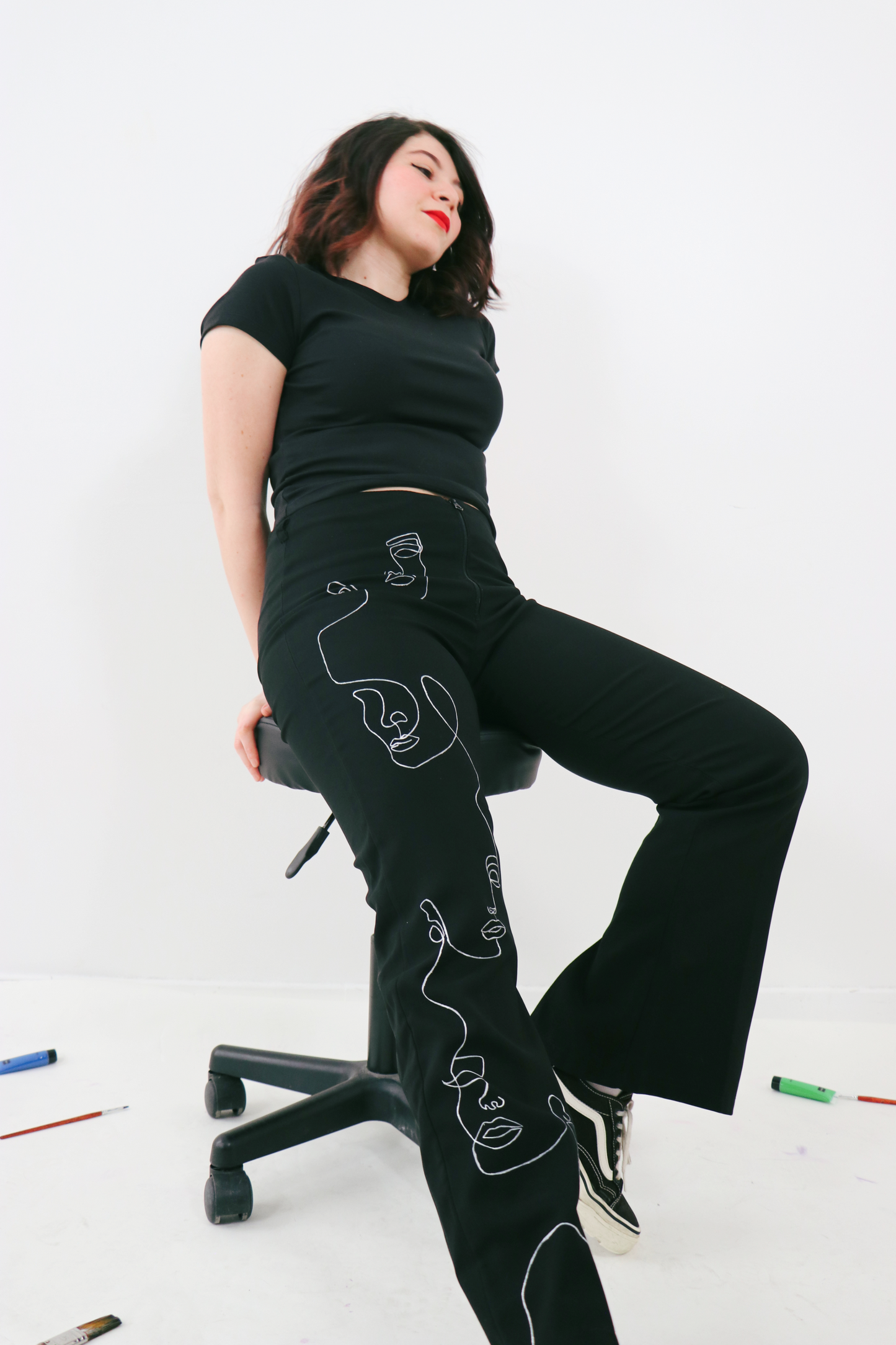 Pantalon "White Ink"