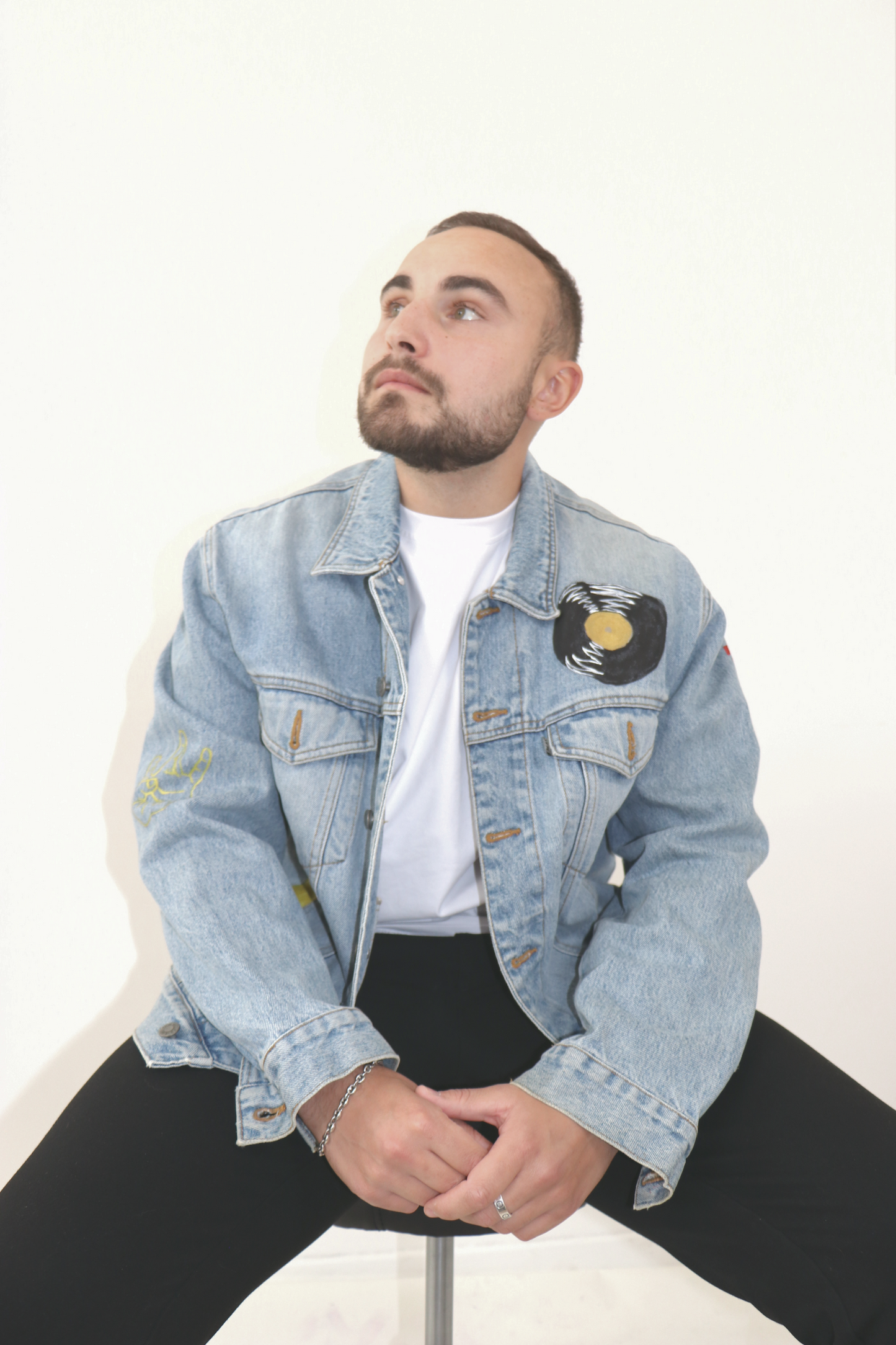 Veste en jean "Tupac"