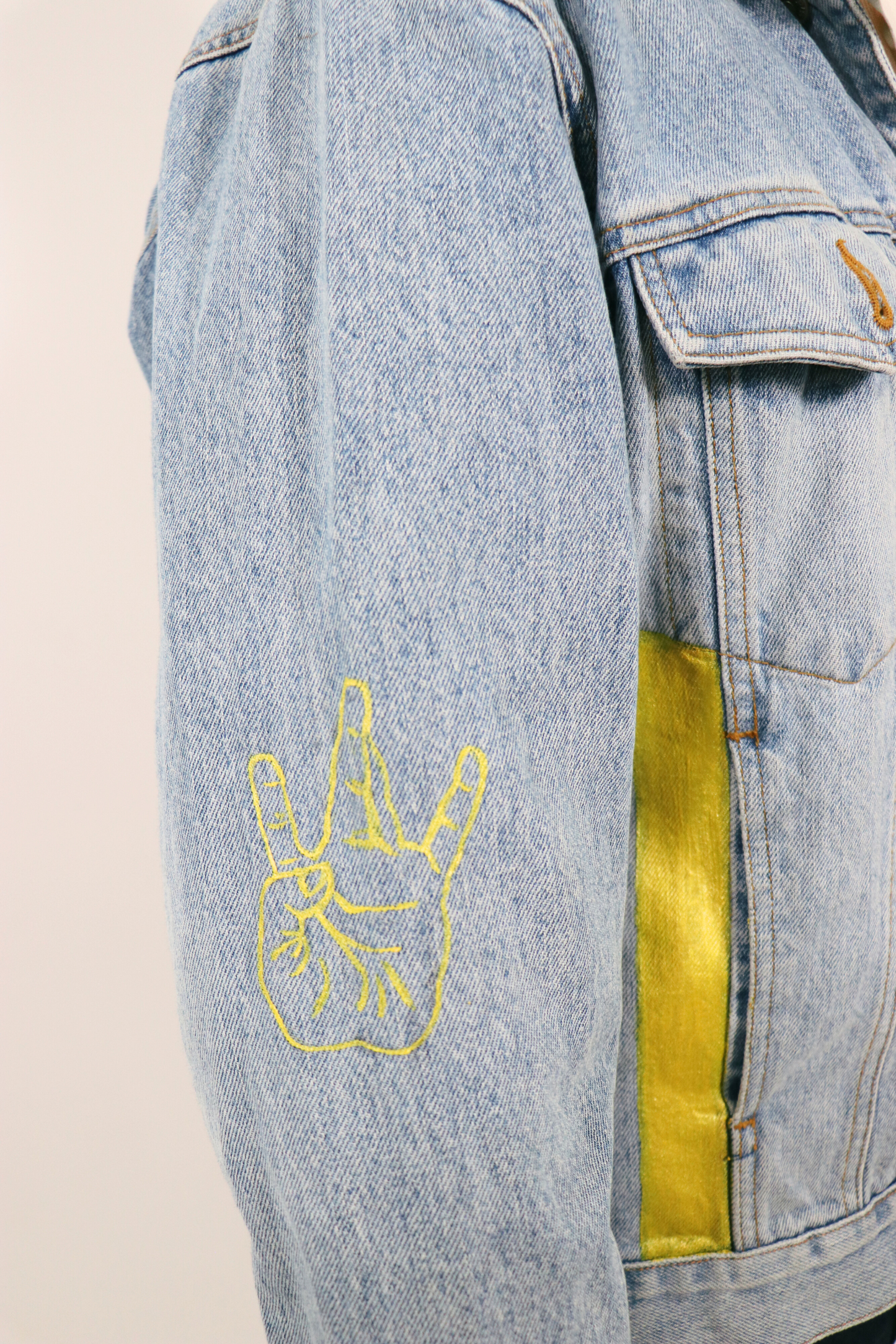 Veste en jean "Tupac"