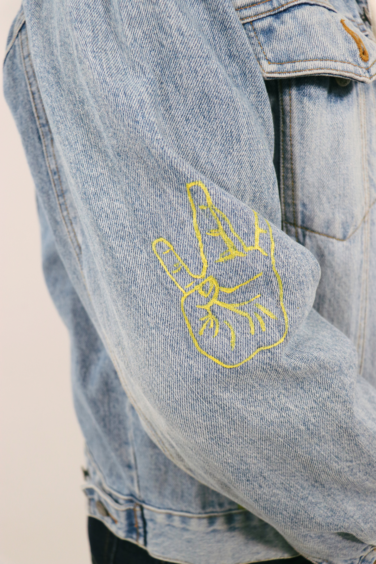 Veste en jean "Tupac"