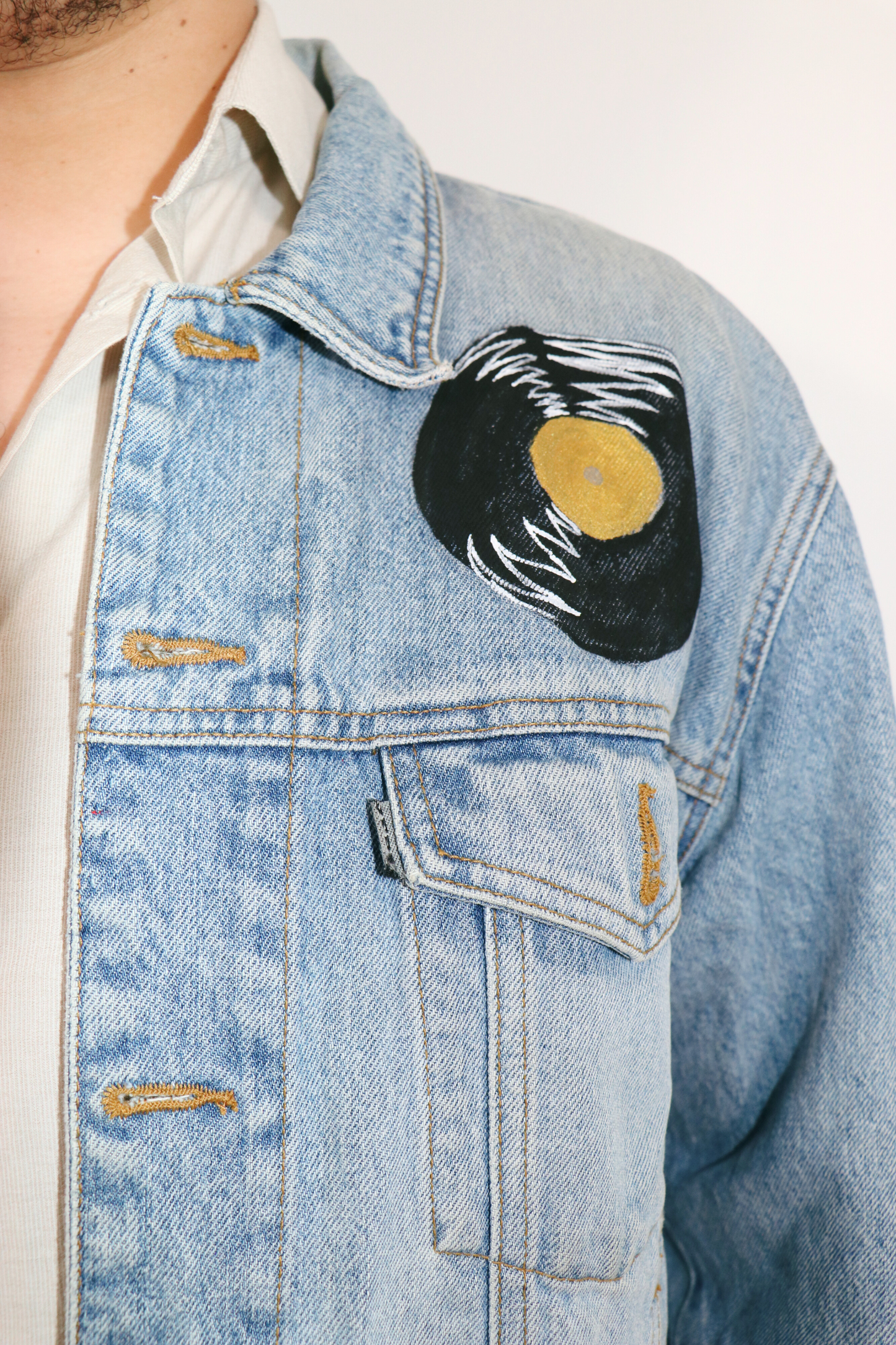 Veste en jean "Tupac"
