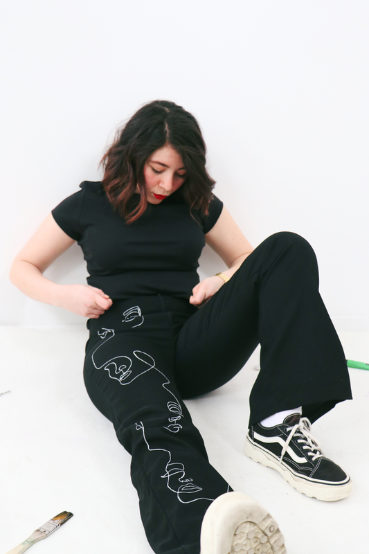 Pantalon "White Ink"