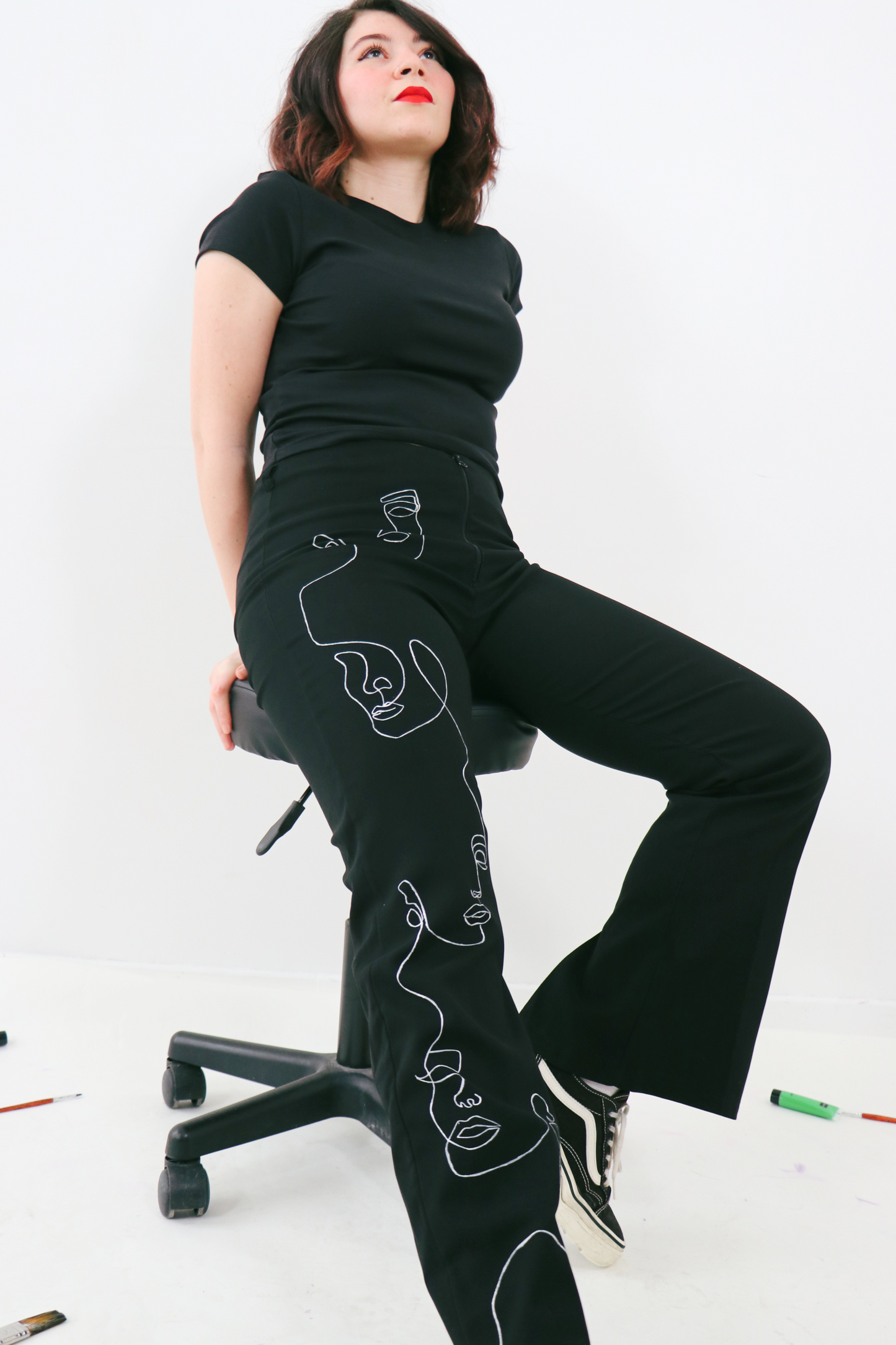 Pantalon "White Ink"