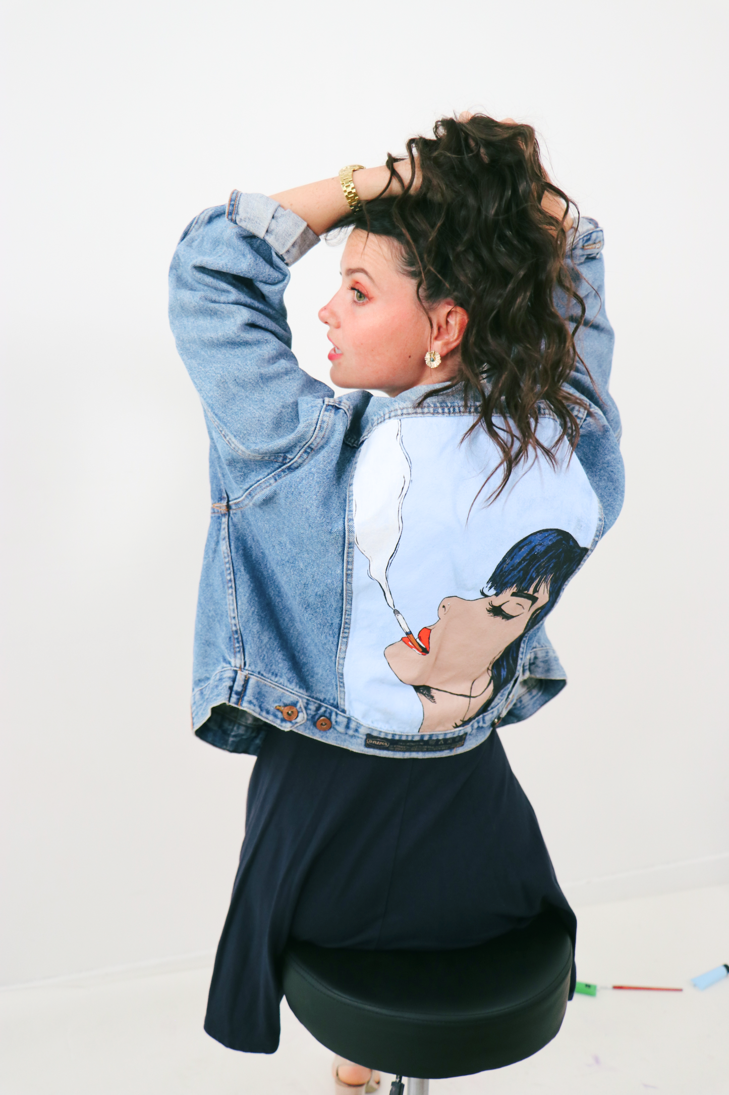 Veste en jean "Pulp Fiction"