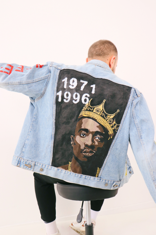Veste en jean "Tupac"