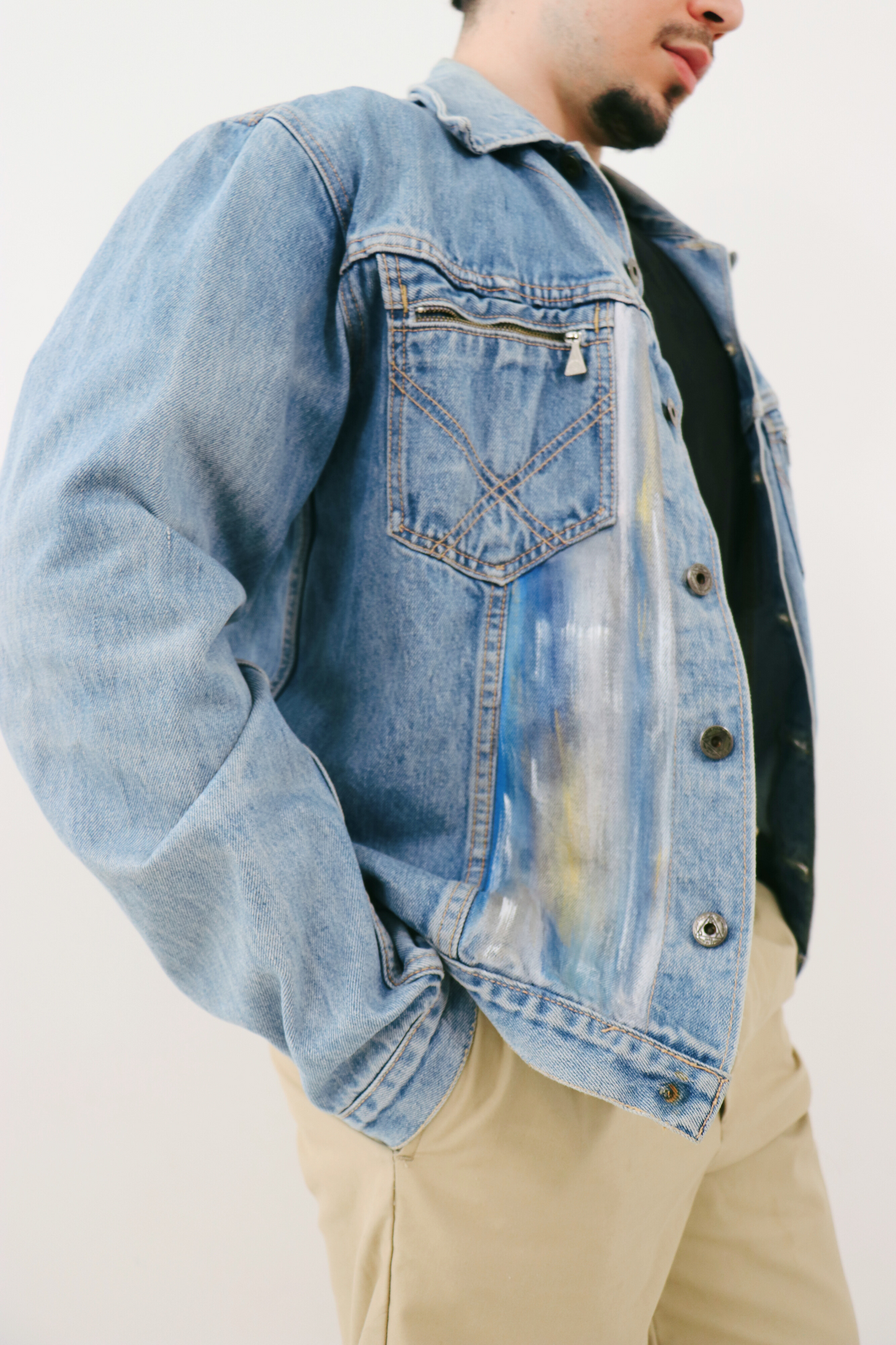 Veste en jean "Male Nude"