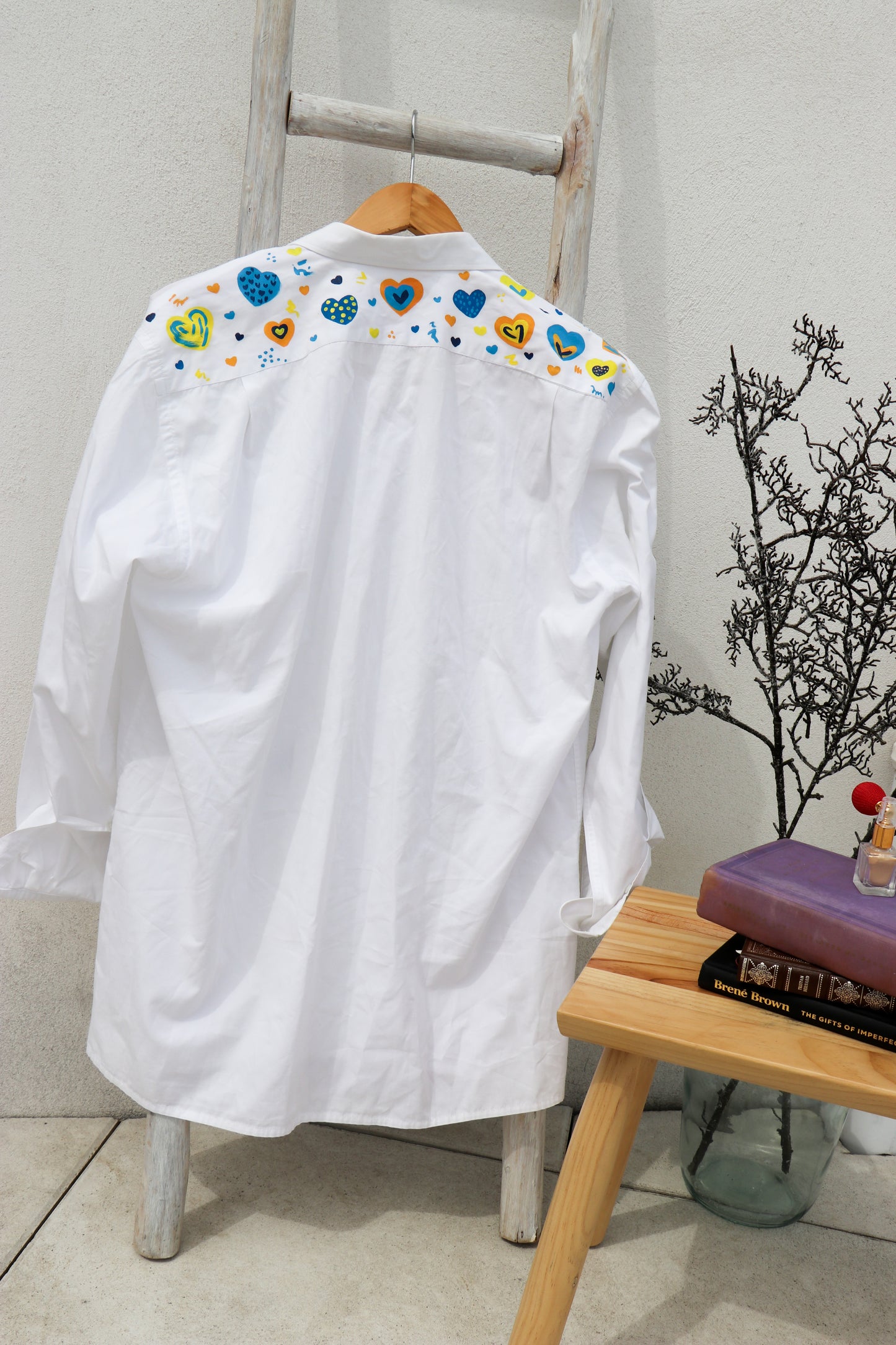 Chemise " Rainbow hearts"